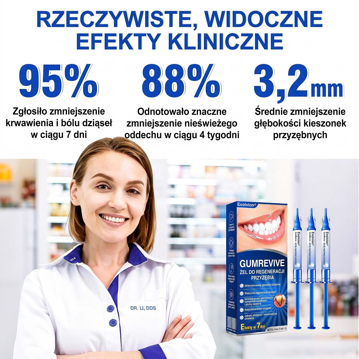 Evolvion® 👩‍⚕️ GumRevive – Zaawansowany żel do zdrowych i mocniejszych dziąseł 🎊