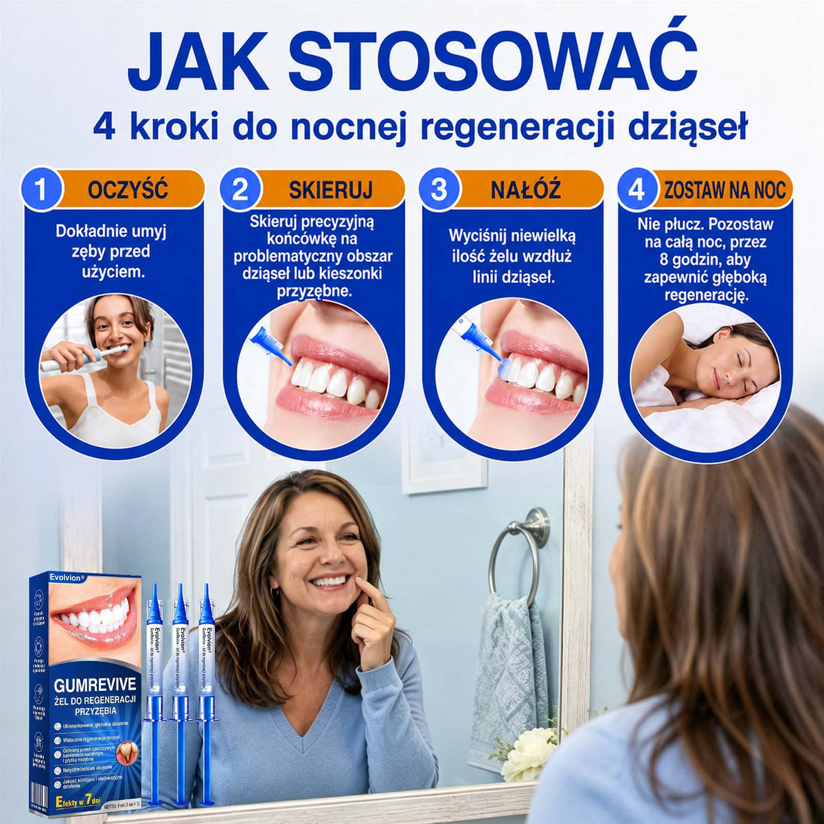 Evolvion® 👩‍⚕️ GumRevive – Zaawansowany żel do zdrowych i mocniejszych dziąseł 🎊