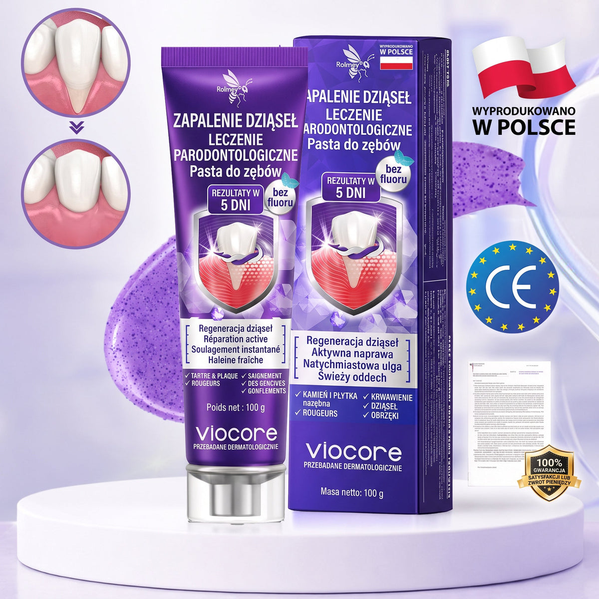 🦷 Rolimey® VioCore™ |  Zaawansowana pielęgnacja dziąseł i zębów 🍇