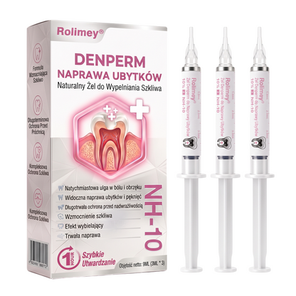 Rolimey® DenPerm – Naturalny żel wypełniający szkliwo do leczenia ubytków próchnicowych🧨