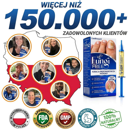 🇪🇺 Certyfikowany w UE 👩‍🔬 CareBreeze® Fungi Free – Intensywna Kuracja do Paznokci na Bazie Jadu Pszczelego 🍼