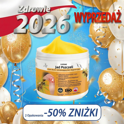 ✅Oficjalny sklep: 𝑭𝑨𝑻𝑶𝑵𝑮® Krem z jadem pszczelim – Uśmierzanie bólu i regeneracja kości 👨‍⚕️ Rekomendowany przez Amerykańską Akademię Chirurgów Ortopedycznych (AAOS) 💖 Oferta specjalna – ograniczony czas