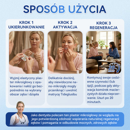 🦷 𝐆𝐥𝐢𝐦𝐦𝐞𝐫𝐥𝐲® 𝐓𝐢𝐝𝐞𝐠𝐥𝐮𝐬𝐢𝐛 Płatki Mikronakłuwające do Naprawy Zębów i Dziąseł | Zaawansowana Aktywacja Komórek Macierzystych – Strips do Naprawy Zębów