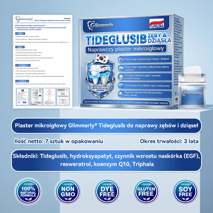 🦷 𝐆𝐥𝐢𝐦𝐦𝐞𝐫𝐥𝐲® 𝐓𝐢𝐝𝐞𝐠𝐥𝐮𝐬𝐢𝐛 Płatki Mikronakłuwające do Naprawy Zębów i Dziąseł | Zaawansowana Aktywacja Komórek Macierzystych – Strips do Naprawy Zębów